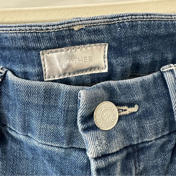 MOTHER Denim The Looker Skinny Jeans in Graffiti Girl, Size 25 - Picture 6 of 15